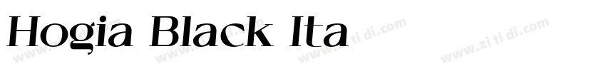 Hogia Black Ita字体转换